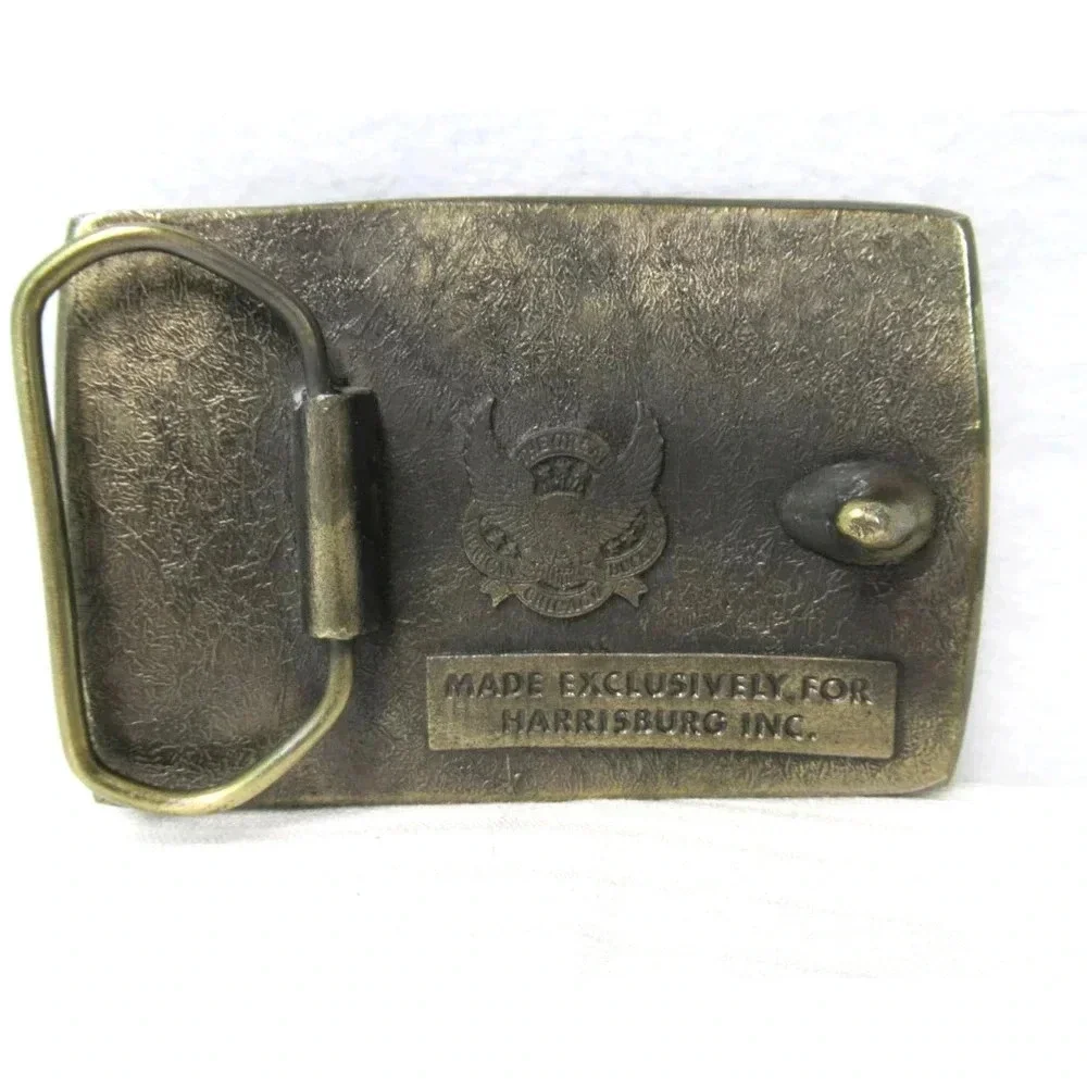 VINTAGE 1970s **HARRISBURG** HOUSTON TEXAS BUCKLE Great American Buckle Co